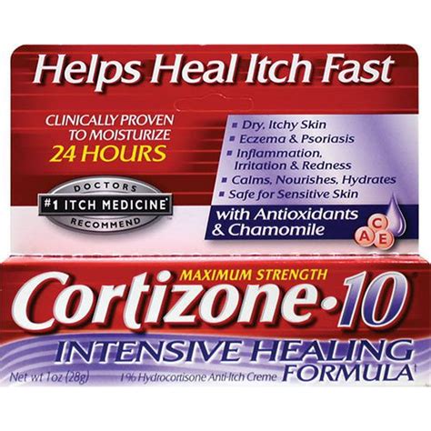 Cortizone 10 Intensive Healing Formula Anti Itch Creme 1 Oz Each