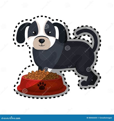 Cute Doggy Pet Icon Stock Vector Illustration Of Comic 88466605