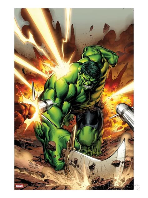 Incredible Hulks No615 Cover Hulk Smashing Metal Print Carlo