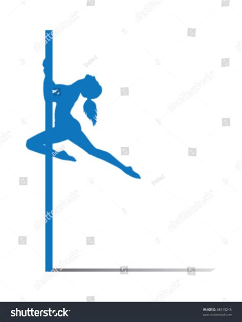 Dancer Pole Stock Vector Illustration 68915248 Shutterstock