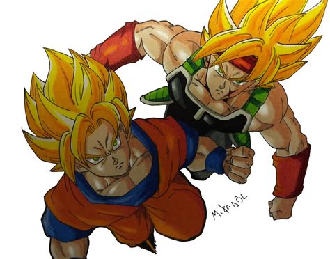 Goku And Bardock By Mikees On Deviantart Hot Sex Picture