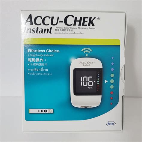 Accu Chek Instant Blood Glucose Monitoring Meter System Kit Shopee