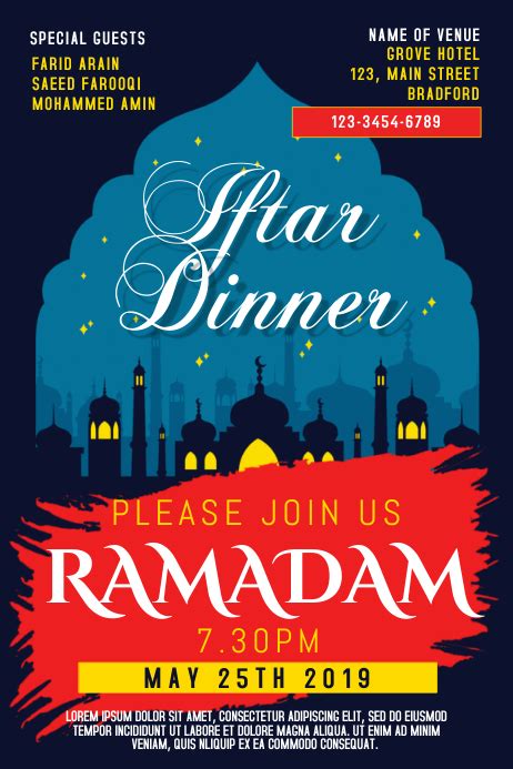Ramadan Iftar Poster Template Postermywall
