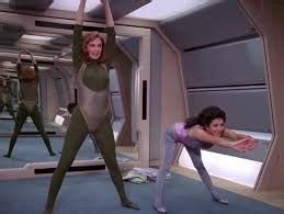 Beverly Crusher Deanna Troi Workout Gif Google Search Deanna Troi Star Trek Crew Beverly