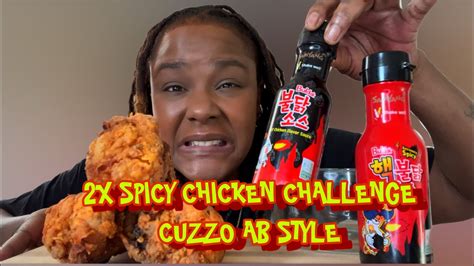 2x Spicy Nuclear Chicken Challenge By Tamztable Lets Celebrate Cuzzoab Youtube