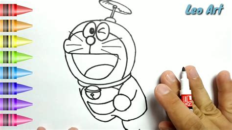 Hebat Cara Menggambar Dan Mewarnai Doraemon Dengan Mudah Untuk Anak