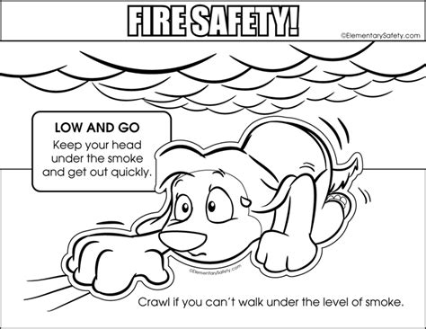 Select from 35915 printable crafts of cartoons, nature, animals, bible and many more. Low And Go • Coloring Fire Safety