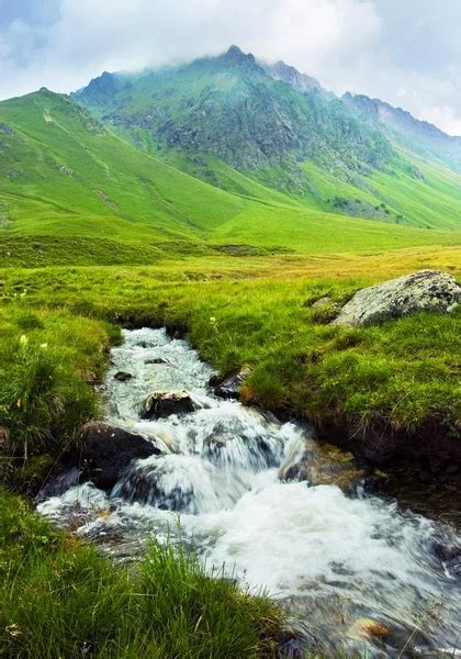 Mountain Landscape With A River Stock Image Everypixel