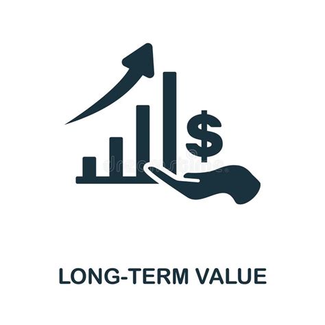 Long Term Value Icon Monochrome Sign From Digital Transformation
