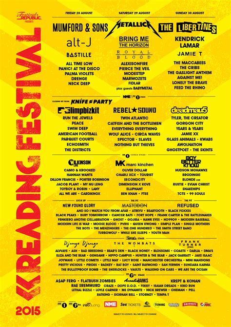 Foals will be joining main headliners red hot chili peppers at reading and leeds festival 2016, along with electronic duo disclosure. Reading and Leeds Festival 2015 announces over 70 new acts