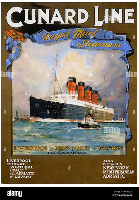 Rms Lusitania Ocean Liner Shown Hi Res Stock Photography And Images Alamy