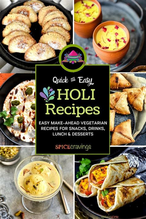 40 Easy Holi Recipes Spice Cravings