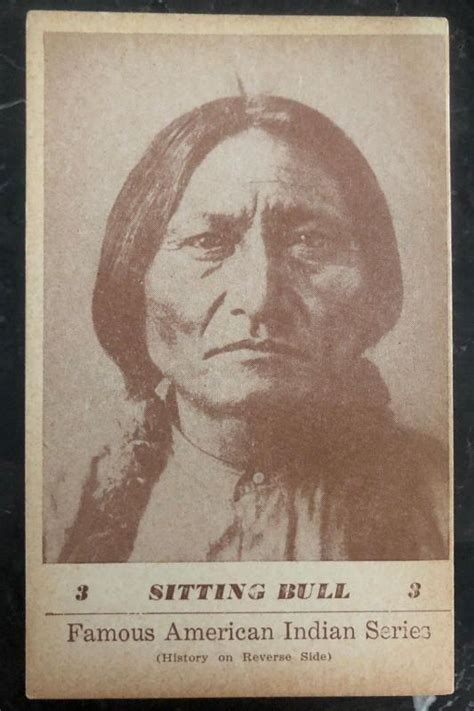 1941 Mint Usa Picture Postcard Native American Indian Sitting Bull Sioux Chief Topics