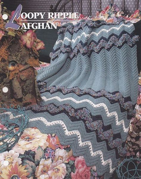 Loopy Ripple Afghan Annies Attic Crochet Quilt And Afghan Annies