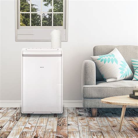 AuxAC Sq Ft Portable Air Conditioner And BTU Heater White MF HKC Best Buy