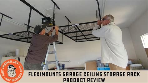 The adjustable height allows for up to 25 cu. Fleximounts Garage Ceiling Storage Rack Product Review ...