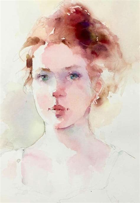 Best Artist Janet Rogers Images On Pinterest Faces Watercolor Portrait Painting