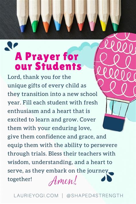 Short Prayer For First Day Of School Nationaldayforprayer