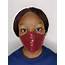 Glittering Soft Sequin Face Mask  Magenta By Tutu African Clothing