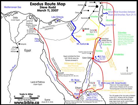 Biblical Map Of The Red Sea