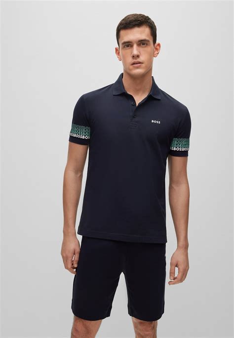 boss paddy polo shirt dark blue uk