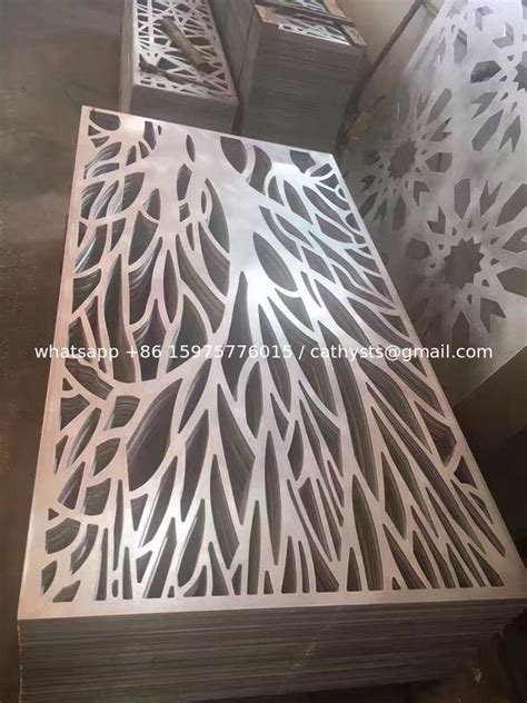 Decorative Metal Panels Laser Cut Screen Panel Stainless Steel