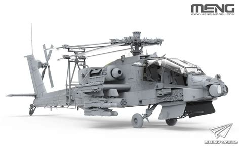 Meng Qs 004 新品：135 波音ah 64d长弓阿帕奇 重型武装直升机静态模型爱好者 致力于打造最全的模型评测网站