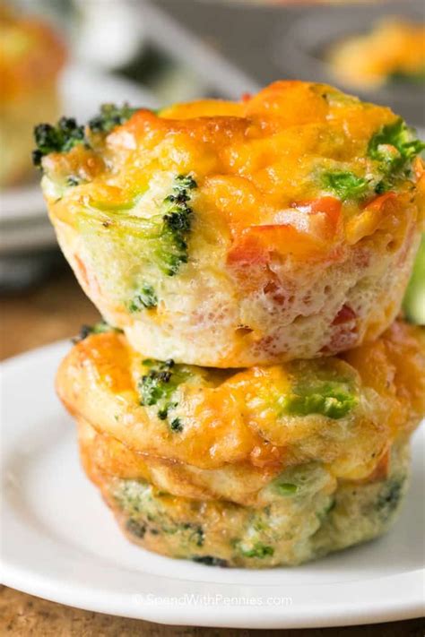 Veggie Egg Muffins Spend With Pennies Abendessen Ohne Kohlenhydrate