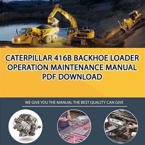 Caterpillar 416b Backhoe Loader Operation Maintenance Manual Pdf