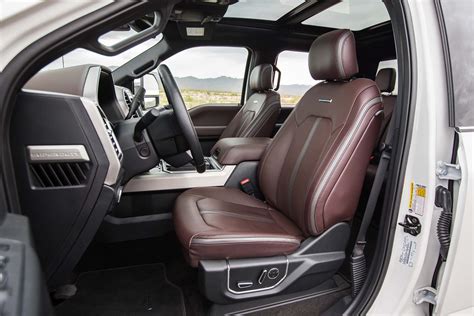 2017 Ford F 250 Platinum 4x4 67l Front Interior Seats 70 Motor Trend