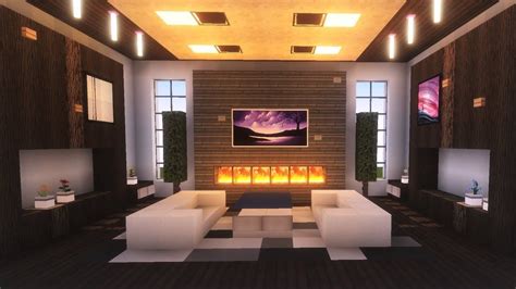 20 Living Room Ideas Designed in Minecraft #Wohnzimmerrustikal