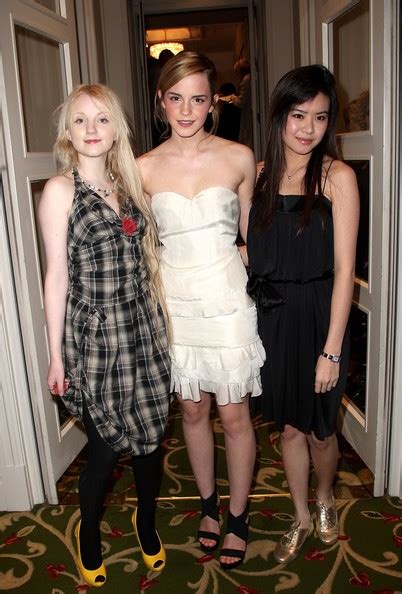 evanna lynch and bonnie wright and emma watson