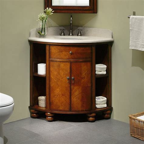 Corner bathroom vanities have the added advantage in that they can be added in all bathrooms, whether large or small. 20 Corner Cabinets to Make a Clutter-Free Bathroom Space ...