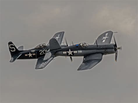 F4u40 Chance Vought F4u Corsair And Grumman F8f Bearcat At Flickr