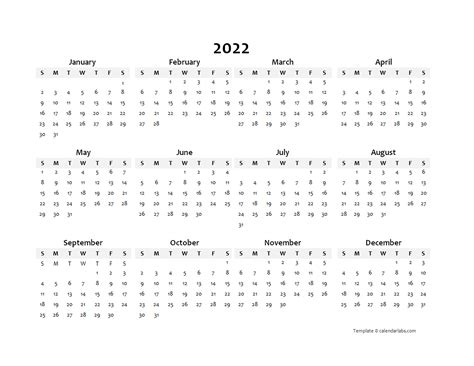 Printable Word Calendar 2022 Customize And Print