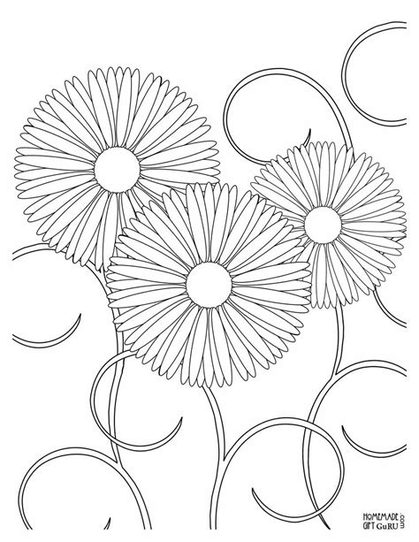 adult coloring pages flowers    print