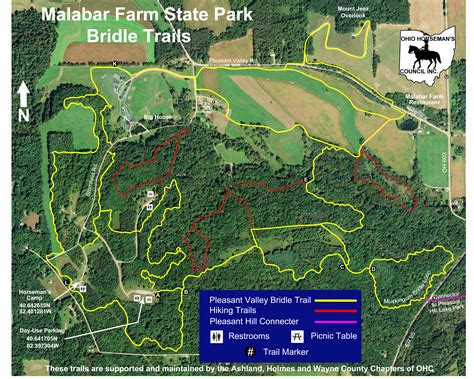 Malabar Farm Trail Map