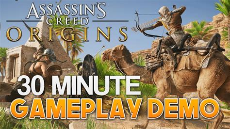 Assassin S Creed Origins 30 Minute Demo Walkthrough W Commentary From Game Director Ashraf