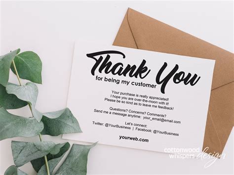 Instant Reseller Thank You Cards Editable Pdf Purchase Thank Etsy