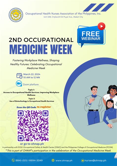 FREE WEBINAR I 2ND Occupational Medicine Week 2024 In partnership with