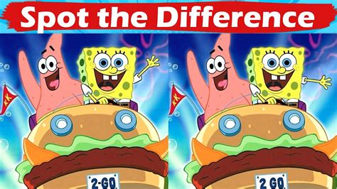 Spot The Difference Spongebob Squarepants Youtube