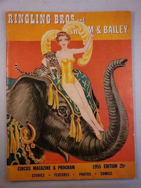 Ringling Bros And Barnum Bailey Circus Magazine Program 1955