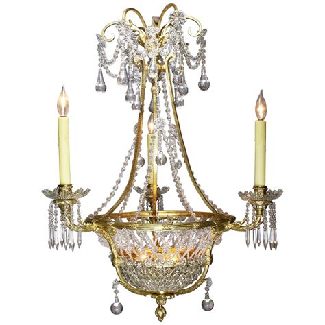 Pair Of French 19th Century Belle Époque Period Ormolu And Glass