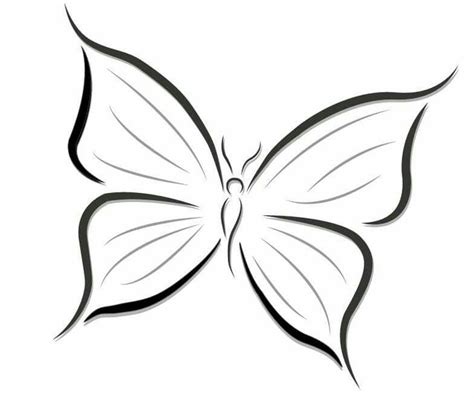 I Absolutely Adore Butterflys Dibujo Simple De Mariposa Diseños De