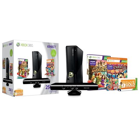 Xbox 360 250gb Holiday Value Bundle With Kinect Kinect Xbox Xbox 360