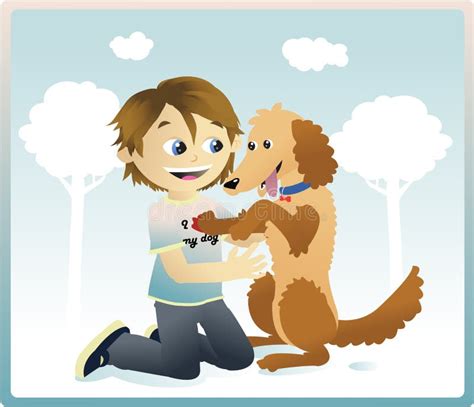 I Love My Dog Stock Vector Illustration Of Wearing Park 15049515