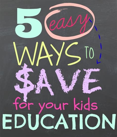 5 Easy Ways To Save For Your Childs Education Fynes Designs