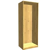 A tall storage unit can be the focal point of your bathroom due to their large but usually slender appearance which makes them stand out in a unique manner. Form Darwin Modular Oak effect Tall Wardrobe cabinet (H)2356mm (W)750mm (D)566mm | DIY at B&Q