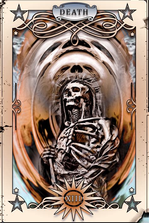It is used in tarot card games as well as in divination. Death Card picture, by oziipop for: in the cards photoshop contest - Pxleyes.com