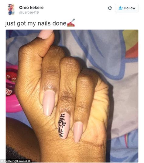 Twitter Users Baffled After Womens Manicure Photo Shows Her With 4